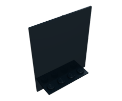 Door 2 x 5 x 5 Swivel, Flat Base