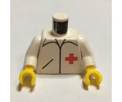 Torso Hospital Red Cross Shirt Pattern / White Arms / Yellow Hands