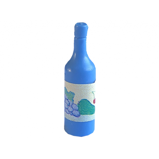 Scala Accessories Bottle Wine, Label with Grapes and Cherries Pattern (Sticker) - Set 3243