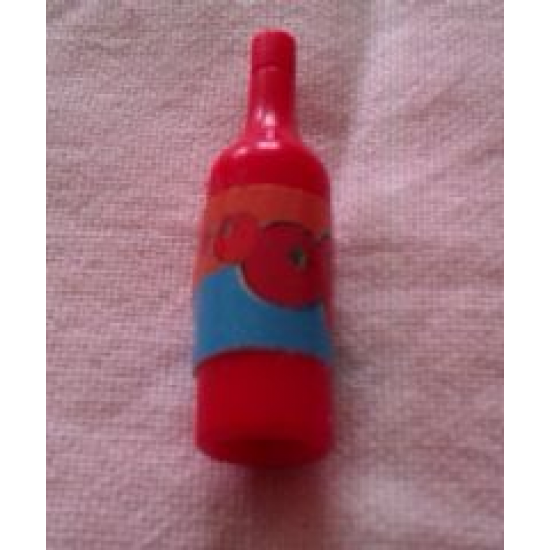 Scala Accessories Bottle Wine, Label with Tomatoes Pattern (Sticker) - Set 3149