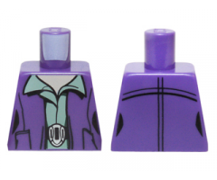 Torso SW Female Outline Dark Purple Vest over Sand Green Shirt with Collar with Silver Belt Buckle Pattern