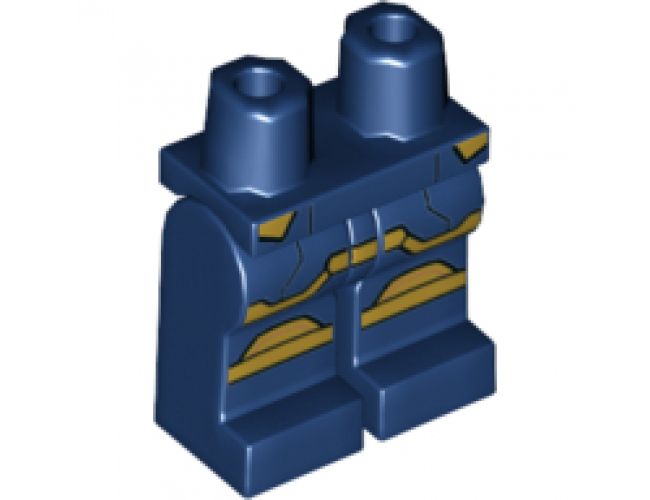 Hips and Legs with Gold Armor Panels Pattern