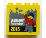 Brick 2 x 4 x 3 with Legoland Feriendorf 2015 Doorman Pattern