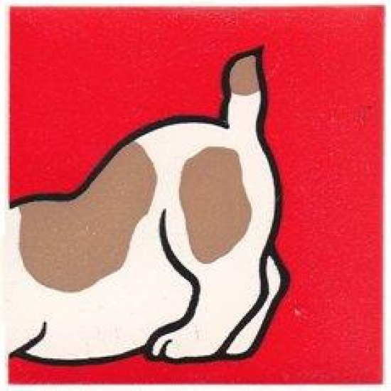 Duplo, Tile 2 x 2 x 1 with Dog Mosaic Picture 09 Pattern (Set 1078)