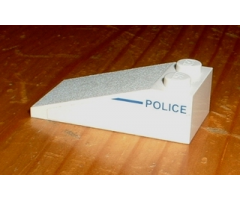 Slope 18 4 x 2 with 'POLICE' Right of Line Pattern (Sticker) - Set 1376