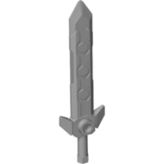 Minifigure, Weapon Sword, Long with Angular Crossguard