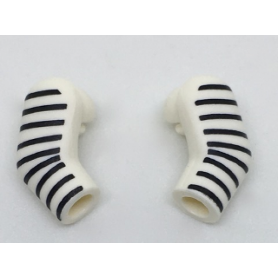 Arm, (Matching Left and Right) Pair with 9 Black Stripes Pattern
