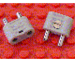 Electric, Connector, 2-Way Male Rounded Narrow Type 1 with Cross-Cut Pins