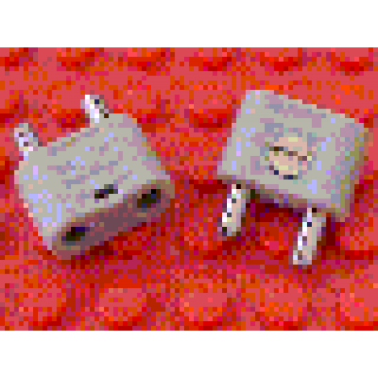 Electric, Connector, 2-Way Male Rounded Narrow Type 1 with Cross-Cut Pins
