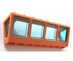 Window 2 x 8 x 2 Boat with Trans-Light Blue Glass