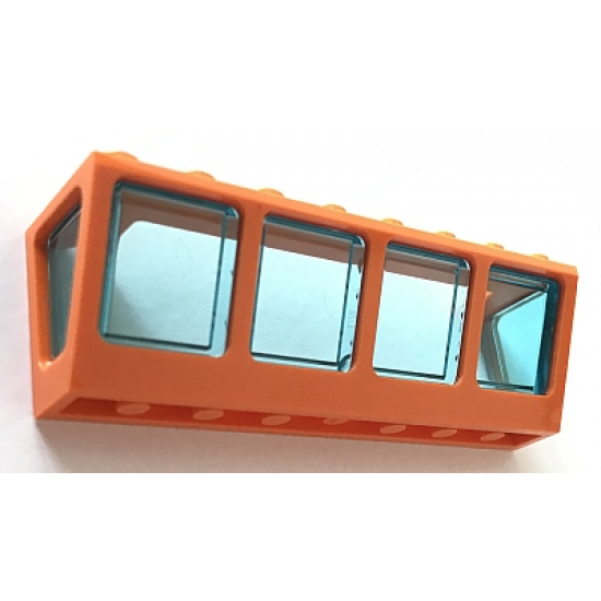 Window 2 x 8 x 2 Boat with Trans-Light Blue Glass
