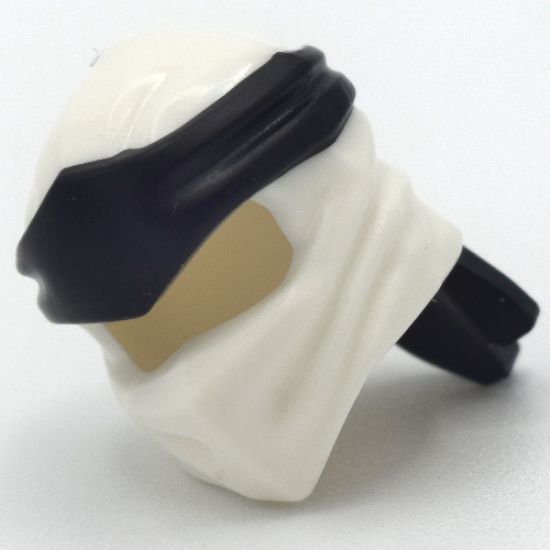 Minifigure, Headgear Ninjago Wrap Type 4 with Black Headband Pattern