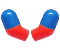 Arm, (Matching Left and Right) Pair with Blue Short Sleeves Pattern