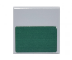 Tile 2 x 2 with Dark Green Rectangle Pattern (Sticker) - Set 8097