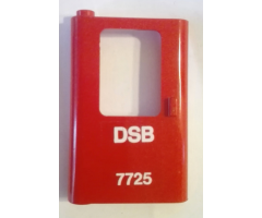 Door 1 x 4 x 5 Train Left with White 'DSB 7725' Pattern (Sticker) - Set 7725