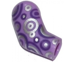 Arm, Right with Dark Purple and Silver Circles Pattern