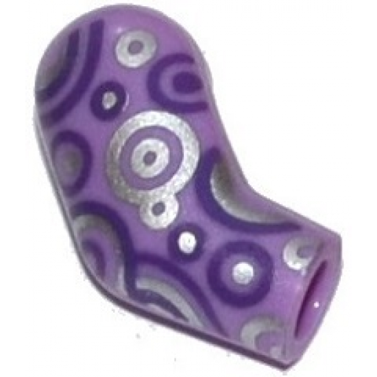 Arm, Right with Dark Purple and Silver Circles Pattern