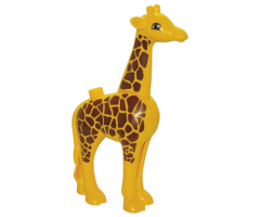 Duplo, Animal Giraffe Adult Large, Eyes Semicircular Pattern