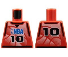 Torso NBA Player Number 10 Pattern