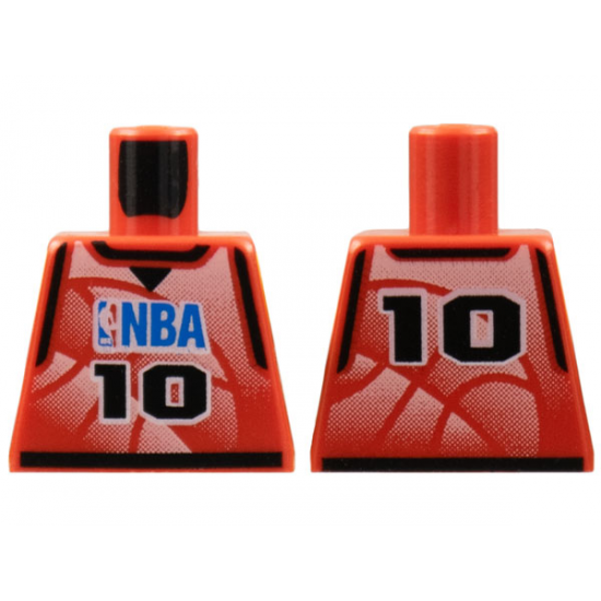 Torso NBA Player Number 10 Pattern