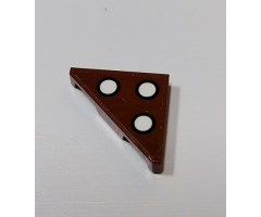 Tile, Modified 2 x 2 Triangular with Black Outlined 3 White Dots Pattern (Sticker) - Set 75977
