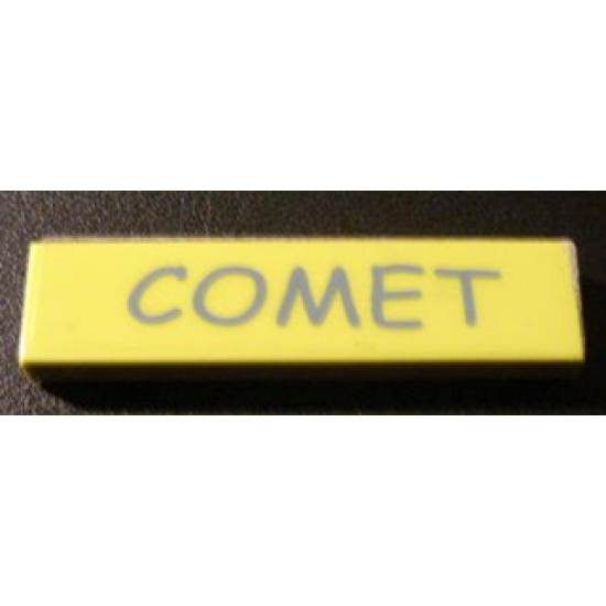 Tile 1 x 4 with 'COMET' Pattern (Sticker) - Set 5941