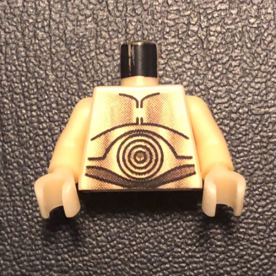 Torso SW C-3PO Pattern / Pearl Light Gold Arms / Pearl Light Gold Hands