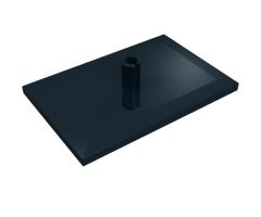 Train Bogie Plate (Tile, Modified 6 x 4 with 7mm Pin)