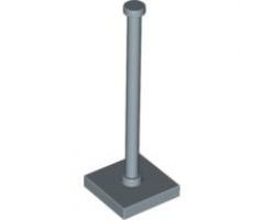 Support 2 x 2 x 5 Bar on Tile Base with Solid Stud and Stop Ring