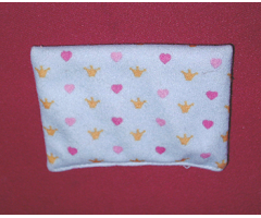 Duplo, Cloth Mattress with Hearts and Crowns Pattern