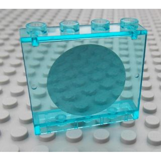 Panel 1 x 4 x 3 - Hollow Studs with Round Mirror Pattern (Sticker) - Set 7586