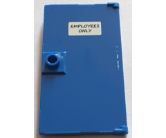 Door 1 x 4 x 6 with Stud Handle with 'EMPLOYEES ONLY' Pattern (Sticker) - Set 71016
