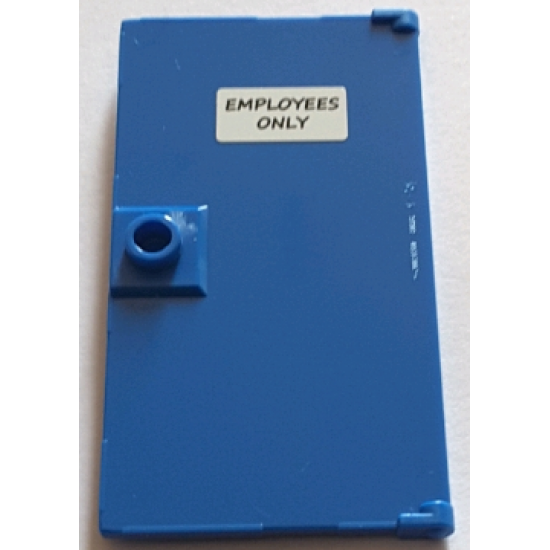 Door 1 x 4 x 6 with Stud Handle with 'EMPLOYEES ONLY' Pattern (Sticker) - Set 71016