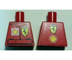 Torso Racers Ferrari front, Shell back (Stickers) without Driver Name Pattern