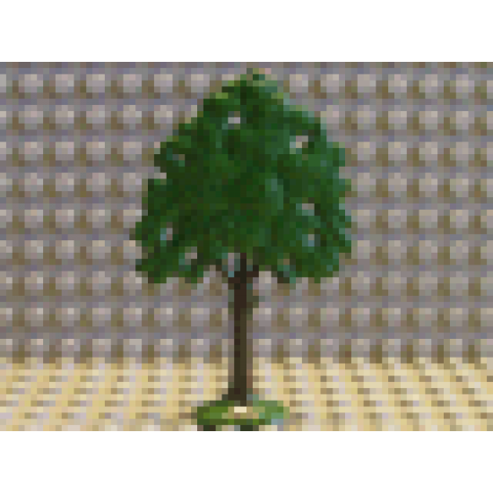 Plant, Tree Flat Oak painted with solid base