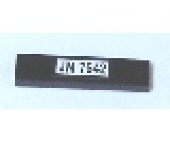 Tile 1 x 4 with 'JM 7642' Pattern (Sticker) - Set 7642