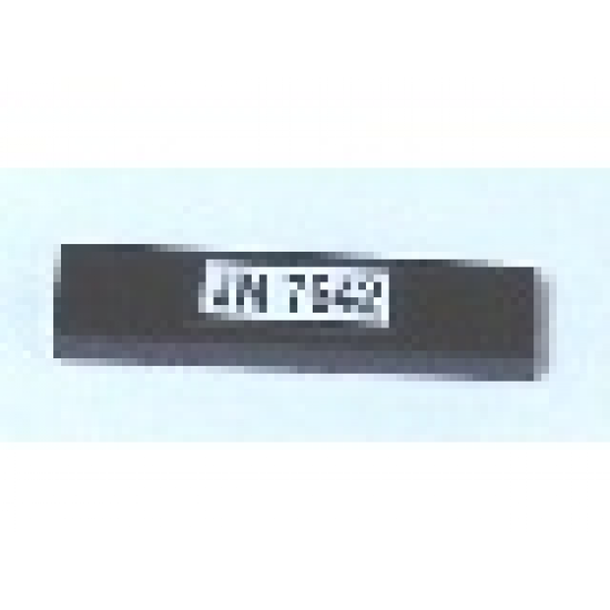 Tile 1 x 4 with 'JM 7642' Pattern (Sticker) - Set 7642