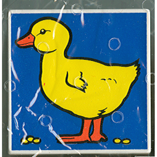Duplo, Tile 2 x 2 x 1 with Duck Mosaic Picture 12 Pattern (Set 1078)
