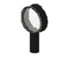 Minifigure, Utensil Magnifying Glass with Trans-Clear Lens (Undetermined Frame and Handle Type)
