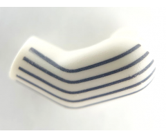 Arm, Left with 6 Dark Bluish Gray Pinstripes Pattern