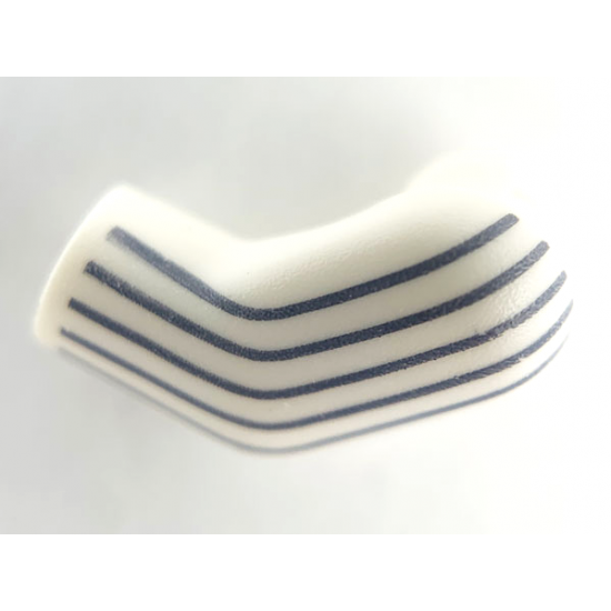 Arm, Left with 6 Dark Bluish Gray Pinstripes Pattern