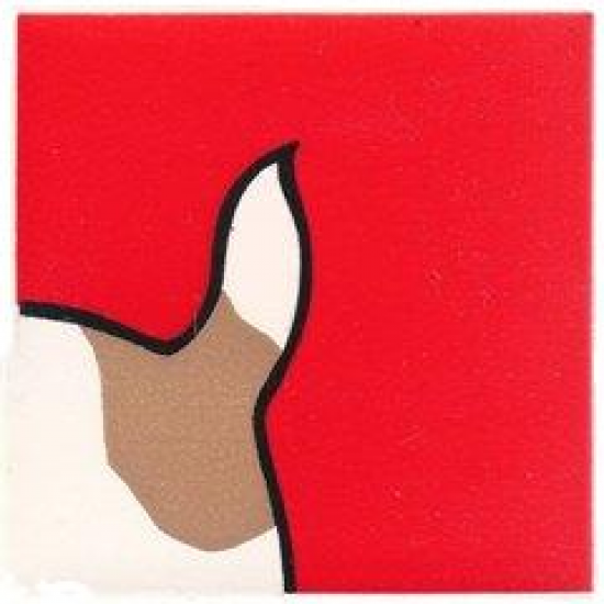 Duplo, Tile 2 x 2 x 1 with Dog Mosaic Picture 03 Pattern (Set 1078)