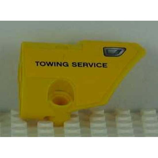 Technic, Panel Fairing # 2 Small Smooth Short, Side B with 'TOWING SERVICE' and Vent Pattern (Sticker) - Set 8109
