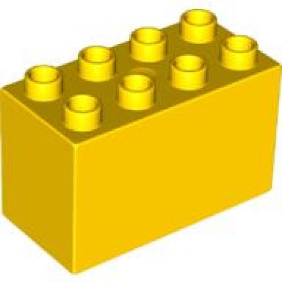 Duplo, Brick 2 x 4 x 2 with Three Sacks, Apple Crate, and Antique Border Pattern