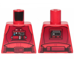 Torso SW Pilot with Dark Red Vest and Front Panel Pattern