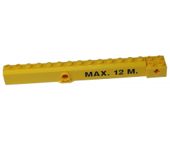 Crane Arm Outside, Wide with Pin Hole at Mid-Point with 'Max. 12 M.' Pattern on Both Sides (Stickers) - Set 8292