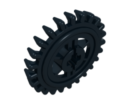 Technic, Gear 24 Tooth Crown (2nd Version - Reinforced)