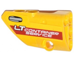 Technic, Panel Fairing # 1 Small Smooth Short, Side A with 'LT CONTAINER SERVICE' and Door Handle Pattern (Sticker) - Set 42024