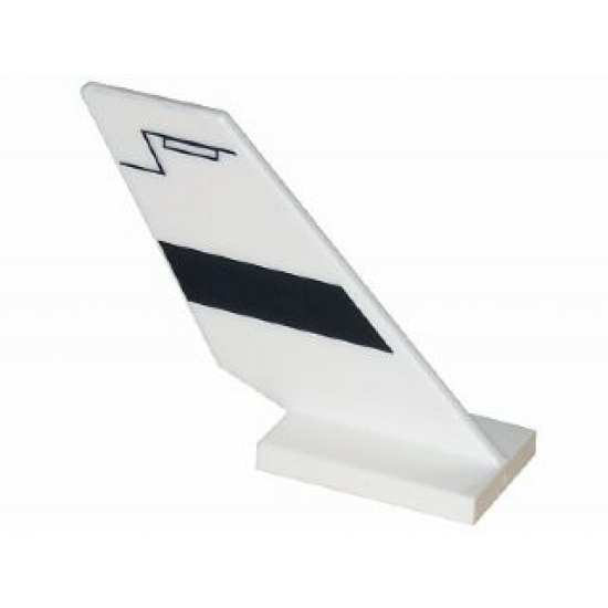Tail Shuttle with Black Contour Pattern on Right Side (Sticker) - Set 5974
