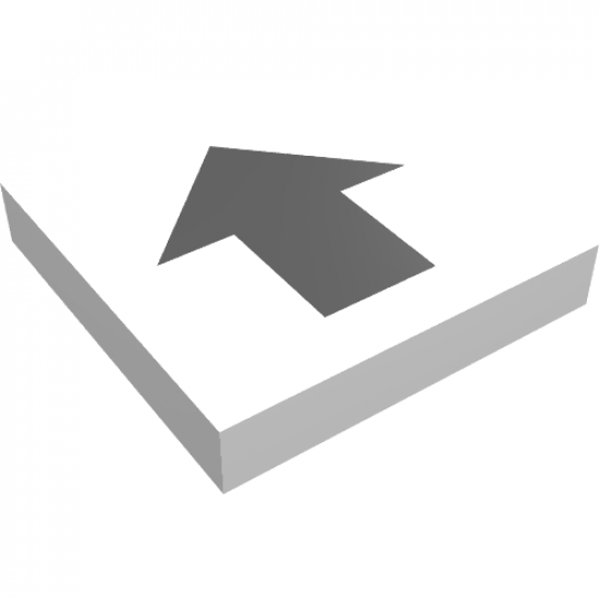 Tile 2 x 2 with Wide Black Arrow Pattern
